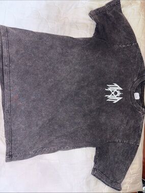 Vintage Wash Black Graphic Short Sleeve Tee